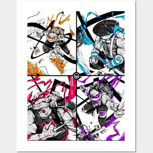 Ninja Team Posters and Art